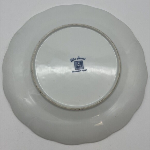 Lipper & Mann BLUE IMARI Detergent Proof 10½" Dinner Plate Elegant Flowers - Picture 5 of 5